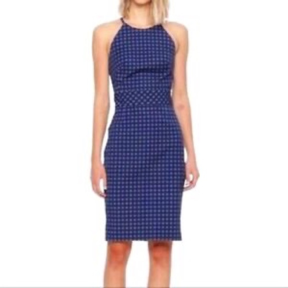 Gingham Banana Republic wiggle dress